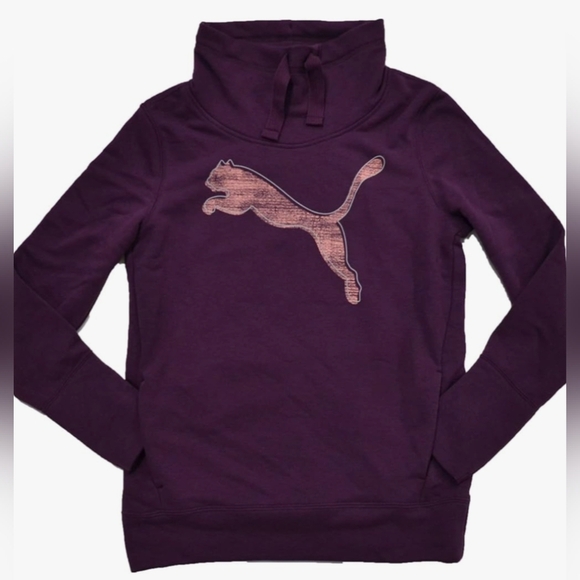 Puma Women's French Terry Pullover Sweatshirt Size L NWOT MSRP $55 - Picture 1 of 6